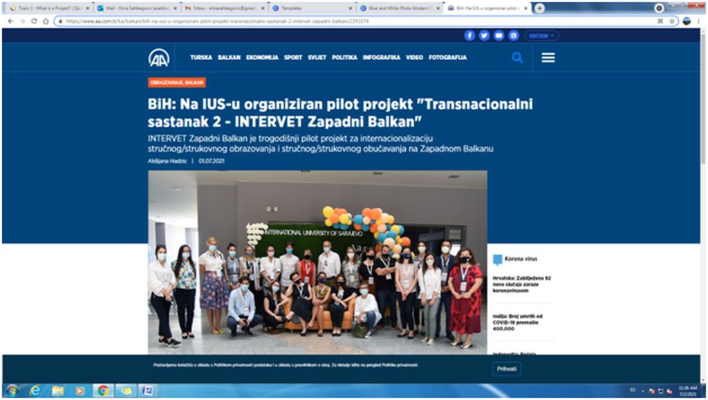 Na IUS-u organiziran pilot projekt 