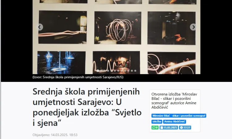 Izložba “Svjetlo i sjena”