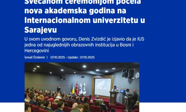 Svečanom ceremonijom počela nova akademska godina