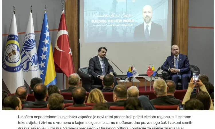 Bilal Erdogan u Sarajevu 