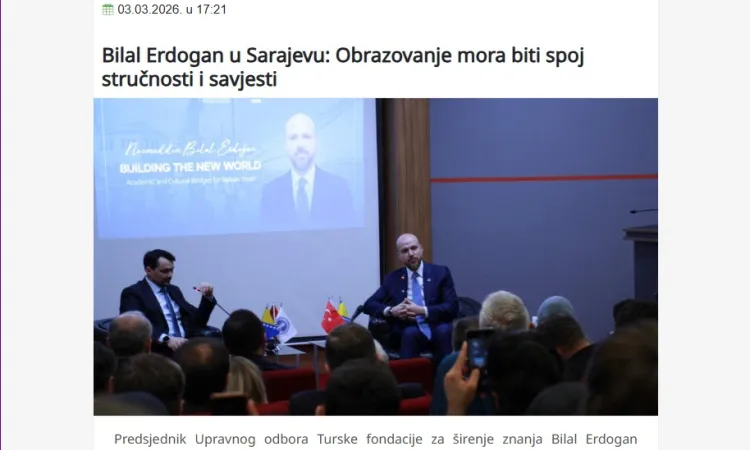 Bilal Erdogan u Sarajevu 