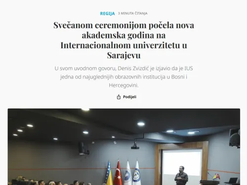 Svečanom ceremonijom počela nova akademska godina