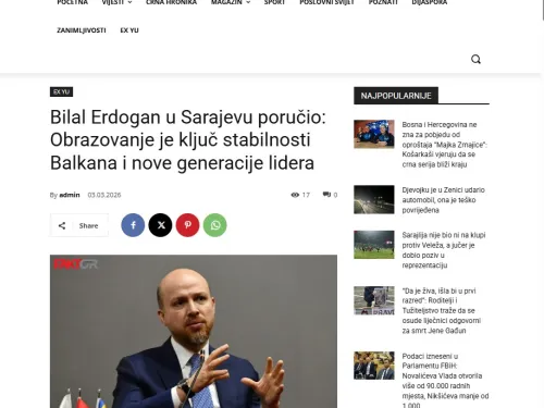 Bilal Erdogan u Sarajevu