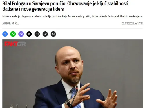 Bilal Erdogan u Sarajevu 